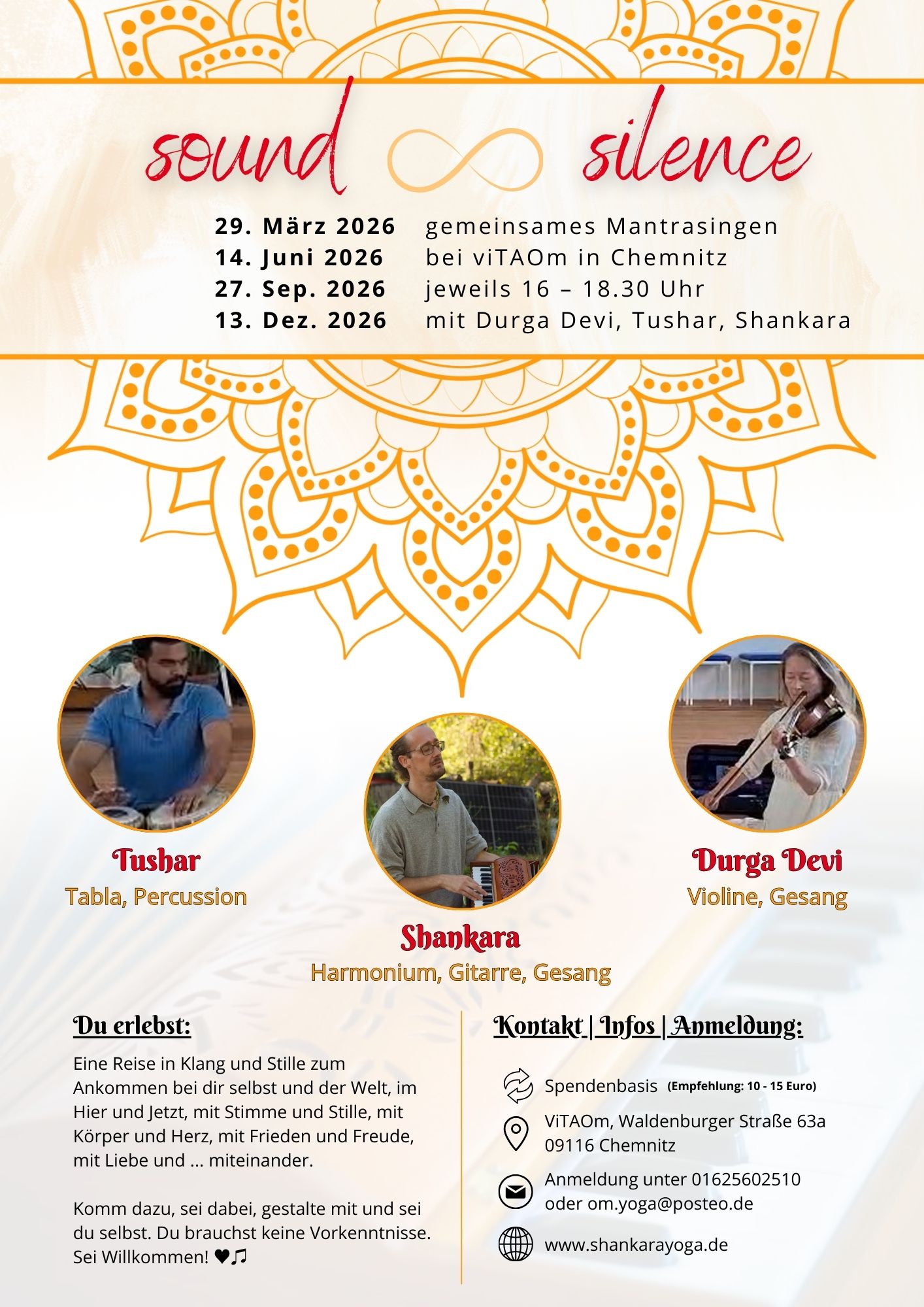 Sound & Silence mit Shankara & friends