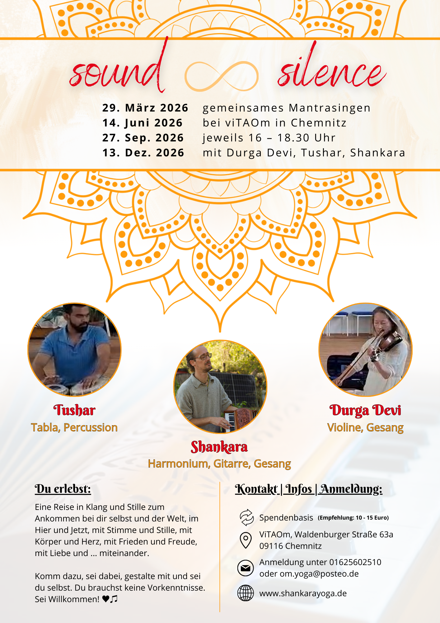 Sound & Silence mit Shankara & friends