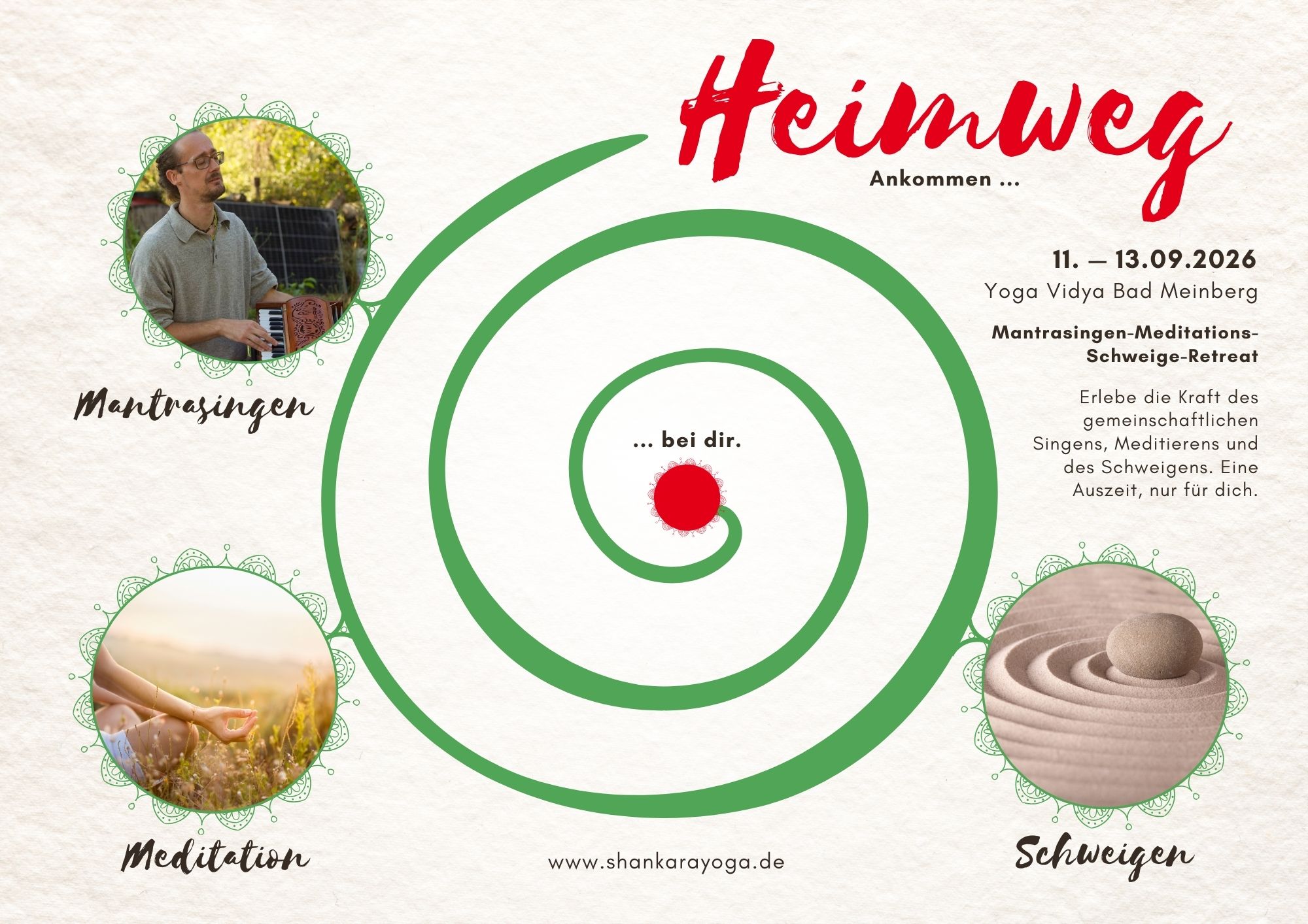 Heimweg – mit Mantrasingen, Meditation und Schweigen zurück zu dir.