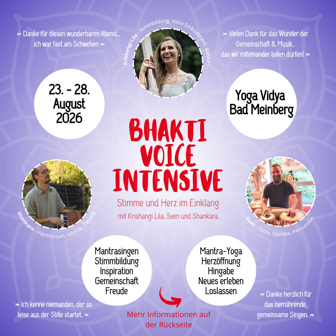 Bhakti-Voice-Intensive | Stimme und Herz im Einklang